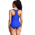 thumbnail image 4 of Beautyin Womens Training Swimwear with Front Zipper One Piece Swimsuit Athletic Racerback Bathing Suit with Pockets, 4 of 6