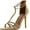 Beige, variant on BONNIBEL ROSITA-2 Womens T-strap Back Zipper Ankle Strap Stiletto Dress Sandals, Beige, 9