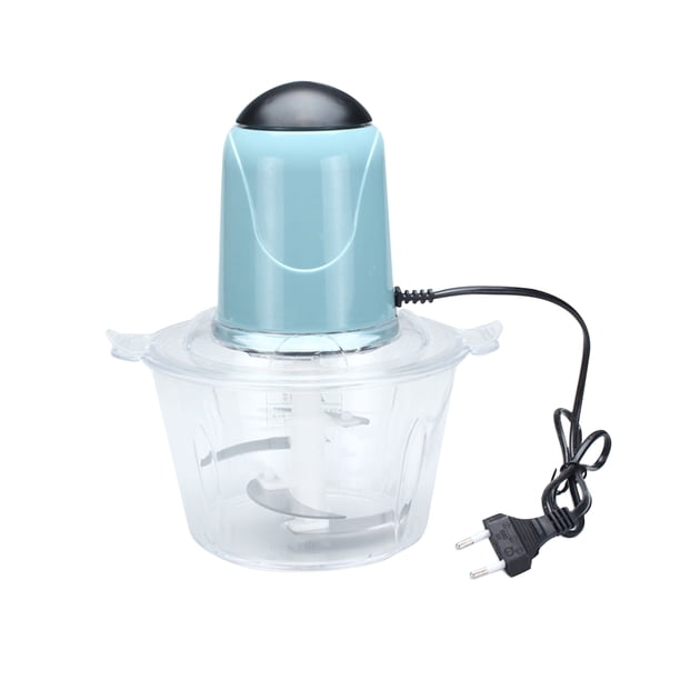 Picadora de carne automática de 2 l, picadora de alimentos eléctrica de acero inoxidable, herramienta de cocina doméstica, azul kenally HA000478-04B