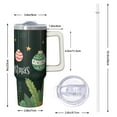 thumbnail image 2 of 30oz Holiday Tumbler with Handle and Straw Leak Proof Stainless Steel Cup Christmas Day Gifts, 2 of 5