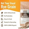 thumbnail image 5 of Grand Teton Ancient Grains - 100% USDA Organic Rye Berries, Rye Berry Grain, Rye Grain Organic Excellent for Sprouting, Rye Grain for Milling into Flour for Baking, Plastic-Free Paper Bag, 5lbs, 5 of 5