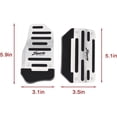 thumbnail image 7 of SILVER Non-Slip Automatic Gas Brake Foot Pedal Pad Cover Car Accessories Parts, 7 of 7