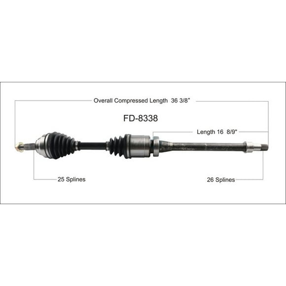 TrakMotive FD-8338 CV Axle Shaft
