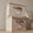 Beige, variant on General Decorative File Organizer Box Set of 2 - Collapsible Linen Filing Cabinets w/Handles Are Perfect to Store all Your Documents & Hanging File Folders - Portable Easy Slide Crates with Lid