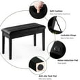 thumbnail image 6 of Gymax PU Leather Piano Keyboard Bench Padded Cushion Double Seat Storage, 6 of 6