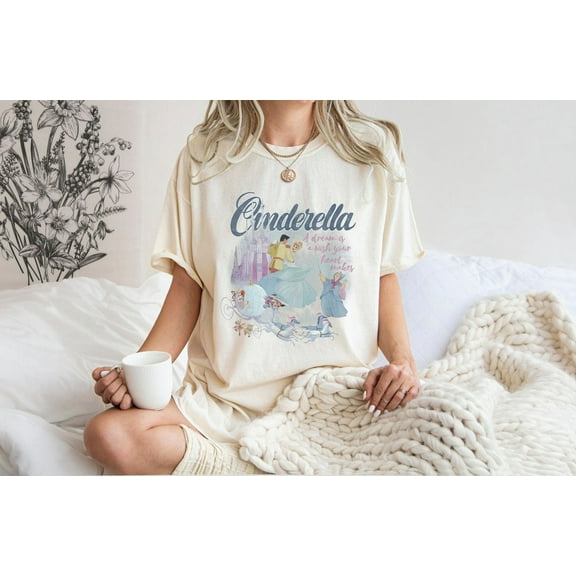 Cinderella Princess Comfort Colors TShirt, Disney Cinderella, Retro Cinderella Shirt, Walt Disneyworld Princess, Girl Trip