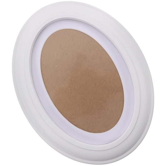 MIPCASE Oval Wall Picture Frames Classic Wood White 1Pack