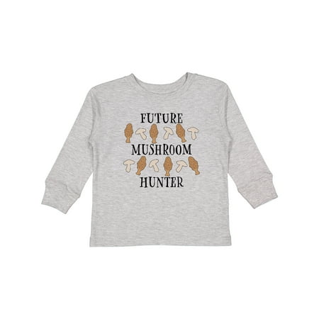 

Inktastic Future Mushroom Hunter- Mushrooms and Morels Boys or Girls Long Sleeve Toddler T-Shirt