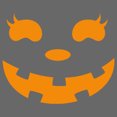 thumbnail image 2 of Junior's CHIN UP Halloween Jack o' Lantern Face Graphic Tee Charcoal X Large, 2 of 3