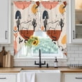 thumbnail image 6 of Western Boho Swag Valances for Windows, Kitchen Window Curtains Over Sink, Vintage Abstract Horse Cactus Plant Offwhite Window Treatment Curtains for Living Room/Bedroom Curtains 2 Panel Sets 36"x45", 6 of 8
