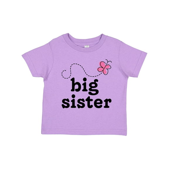 Inktastic Big Sister Butterfly Announcement Girls Toddler T-Shirt