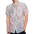 thumbnail image 4 of High Quality Hawaiian Shirts for Men Short Sleeve Aloha Beach Shirt Floral Summer Casual Button Down Shirts Blouses 5HPISU, 4 of 7