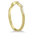 thumbnail image 2 of Contour Diamond Accented Wedding Band 14K Yellow Gold (0.13ct), 2 of 2