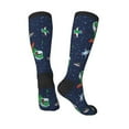 thumbnail image 4 of Balery Dinosaur Astronaut Space Surfing Fun Novelty Socks Men'S Women'S Crew Socks Funny Crazy Novelty Socks Quirky And Cool Socks, 4 of 9
