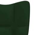 thumbnail image 5 of vidaXL Relaxing Chair Dark Green Velvet, 5 of 5