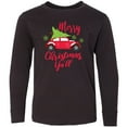 thumbnail image 3 of Inktastic Merry Christmas Ya'll with Red Car and Tree Long Sleeve Youth T-Shirt, 3 of 5