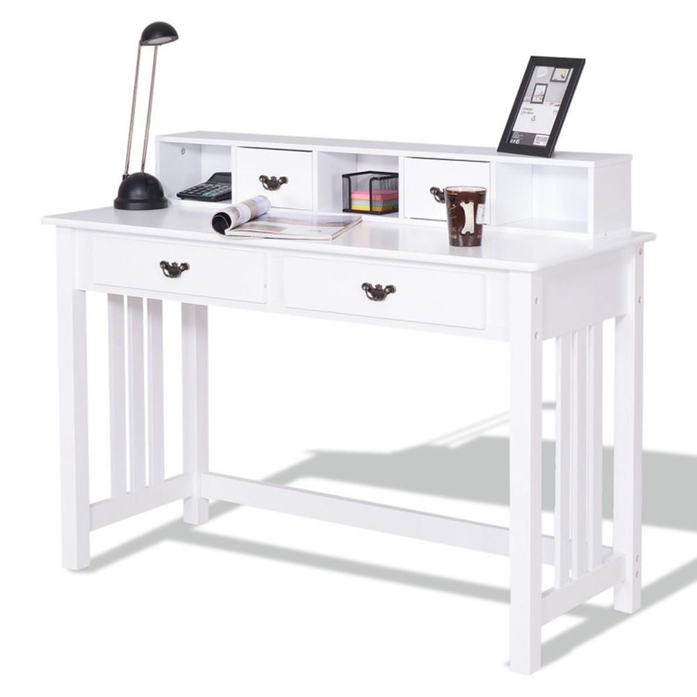 GVN Home Office Writing Desk with 4 Drawer Computer Study Table, Desk for Bedroom, Gaming Computer Desks for Study,Working,Writing GVN Home Office Writing Desk with 4 Drawer Computer Study Table, Desk for Bedroom, Gaming Computer Desks for Study,Working,Writing