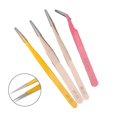 thumbnail image 3 of Anti-Static Tweezers Bend Long Nose Tweezers For Intersperse Beads Jewerly Tool, 3 of 5