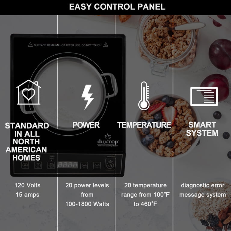 Duxtop Portable Induction Cooktop Burner, 1800W photo 6