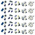 thumbnail image 3 of Juego de 150 piezas de diamantes de imitación de cristal para uñas, fondo plano de cristal de diamante 3D multiforma, para decoración de uñas, manualidades, teléfonos, ropa, joyería, 3 of 6