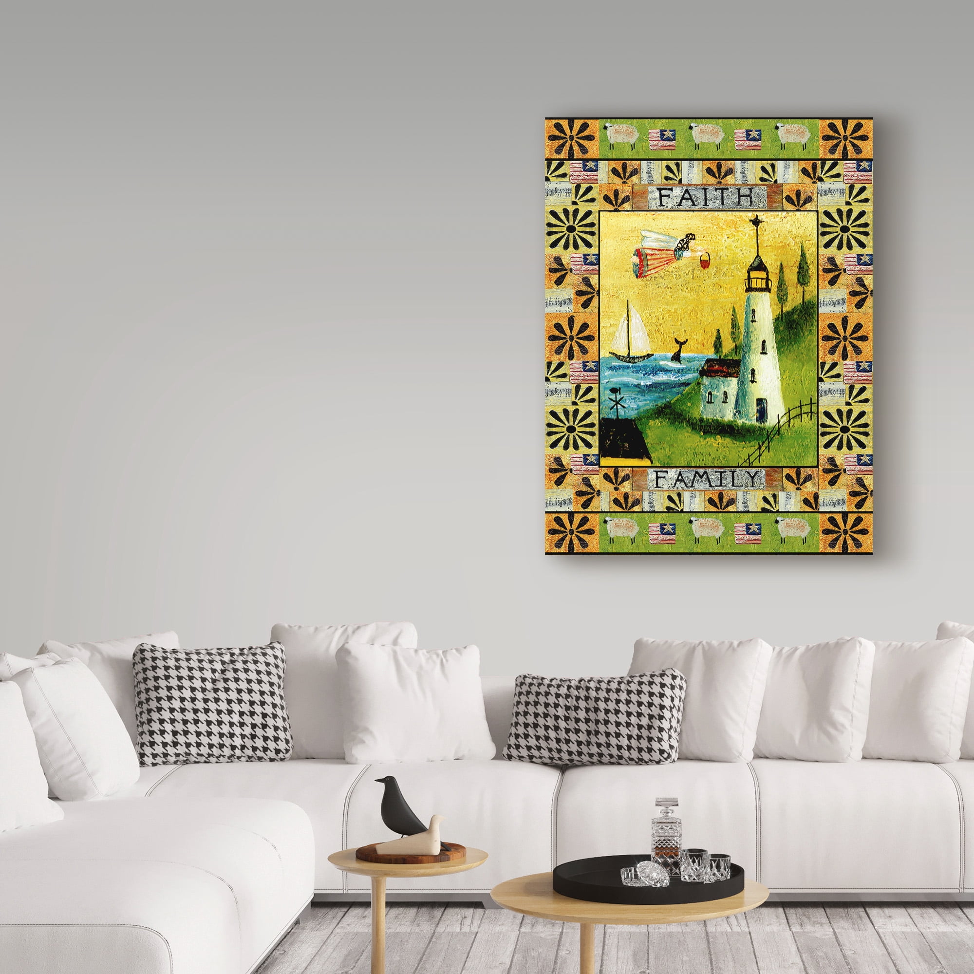 Trademark Fine Art 'Angel American Faith Family' Canvas Art by Cheryl Bartley