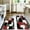Red Black Geometry, variant on Western Rustic Kitchen Rugs Mat Set of 2 Cushioned Anti Fatigue Kitchen Mats for Floor Farmhouse Country Kitchen Floor Mat Texas Star Non Slip Waterproof Comfort Standing Mats, Brown, 17"x28" 17"x47"