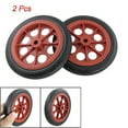 thumbnail image 3 of 4 Pcs Replaceable Shopping Basket Cart 4.4 Inch Wheels Red Black, 3 of 3
