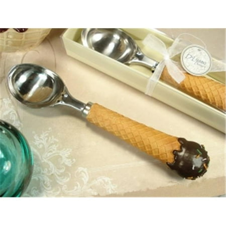 DLusso Designs 4287 Waffle Cone Design Ice CReam Scoop, Pack Of - 4.