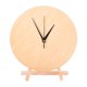thumbnail image 1 of GOOHOCHY 1 juego de reloj de madera en blanco: esfera de reloj de madera sin terminar, placa redonda artesanal en blanco para decoración del hogar, sala de estar, decoración de fiestas., 1 of 8