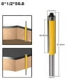 thumbnail image 1 of Russian Crafted Woodworking Router Bit with 8-Handle Extended Shank, Bearing Adjustment System – Durable Edge Trimming & Milling Tool for Precision Carpentry (8*1/2*50.8mm) – Easy Operation for, 1 of 6