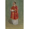 thumbnail image 3 of Joža Úprka 11x14 Black Modern Framed Museum Art Print Titled - Figure of Clergyman (1890-1900), 3 of 5