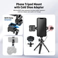 thumbnail image 3 of Soporte para trípode de teléfono Neewer Metal con zapata fría para DJI RS Gimbal, 3 of 8