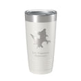 thumbnail image 1 of Los Vaqueros Reservoir Tumbler Lake Map Travel Mug Insulated Laser Engraved Coffee Cup California 20 oz White, 1 of 1