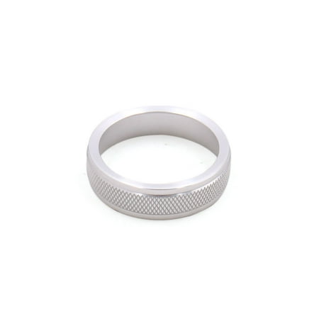 Climate Control Knobs - Car AC Climate Volume Control Knob Decoration Ring Cover for Volvo Silver Tone
