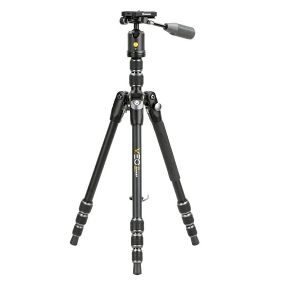 Vanguard VEO 3T 204ABP 4-Section Aluminum Travel Tripod with Ball Head and Pan Handle, Black