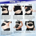 thumbnail image 5 of Maternity Belt Pregnancy Belly Band 3 in 1 Maternity Support Belt for Pregnant Back/Pelvic/Hip Pain, Maternity Band Belly Support for Pregnancy (Black, L: Fit Ab 39.5"-51.3"), 5 of 6