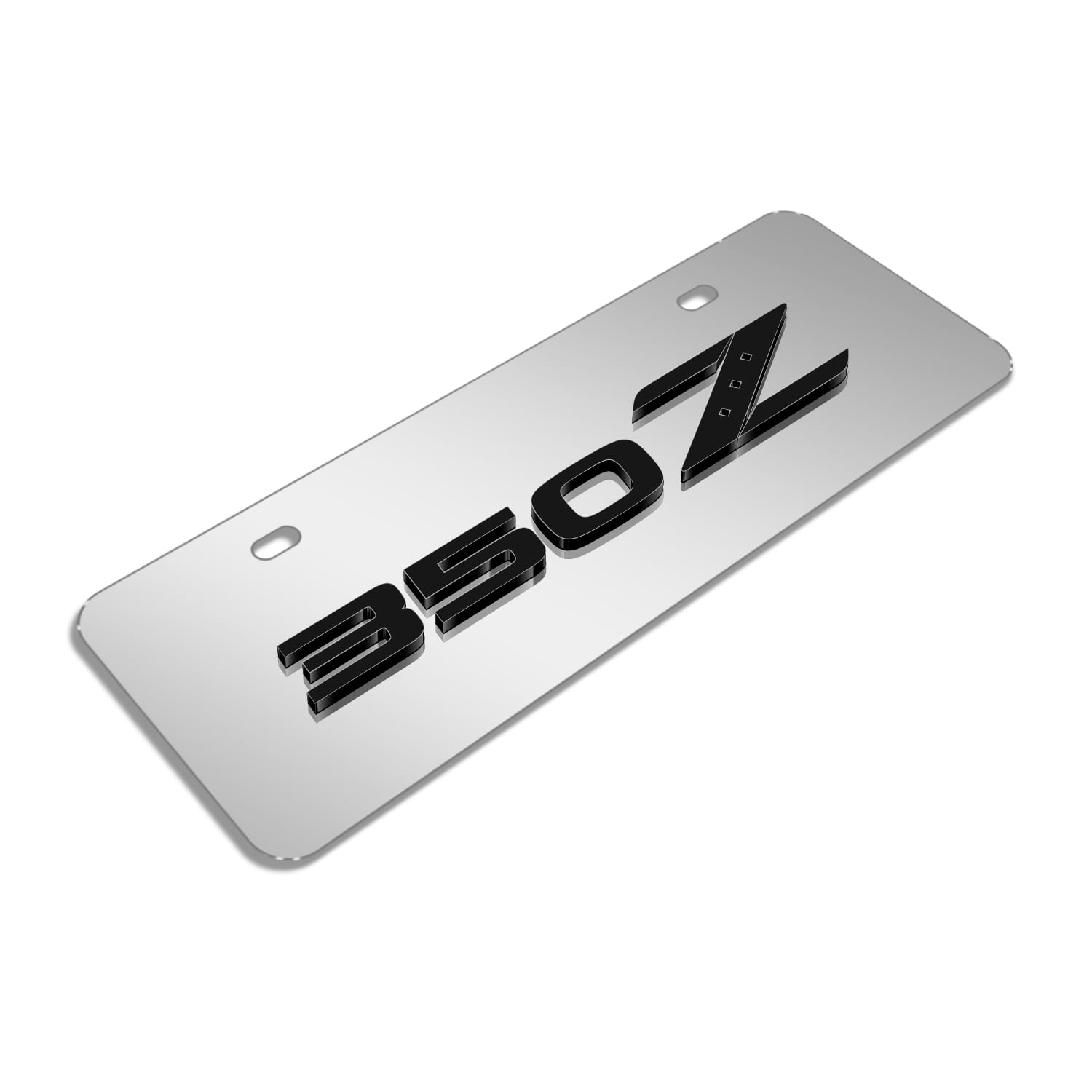 Nissan Maxima Half-size Chrome Steel License Plate