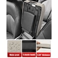 thumbnail image 5 of KBH Center Console Cover for Cadillac SRX 2010-2016, Middle Console Arm Rest Lid Cushion Protector for Car Interior Accessories, Beige Anti-Scratch Leather Trim, 5 of 8