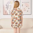 thumbnail image 6 of Pajama Set Cute Corgi Wearing Small Scarves Button-up Short-sleeved Shorts 2 Piece Casual Sleepwear, 6 of 7