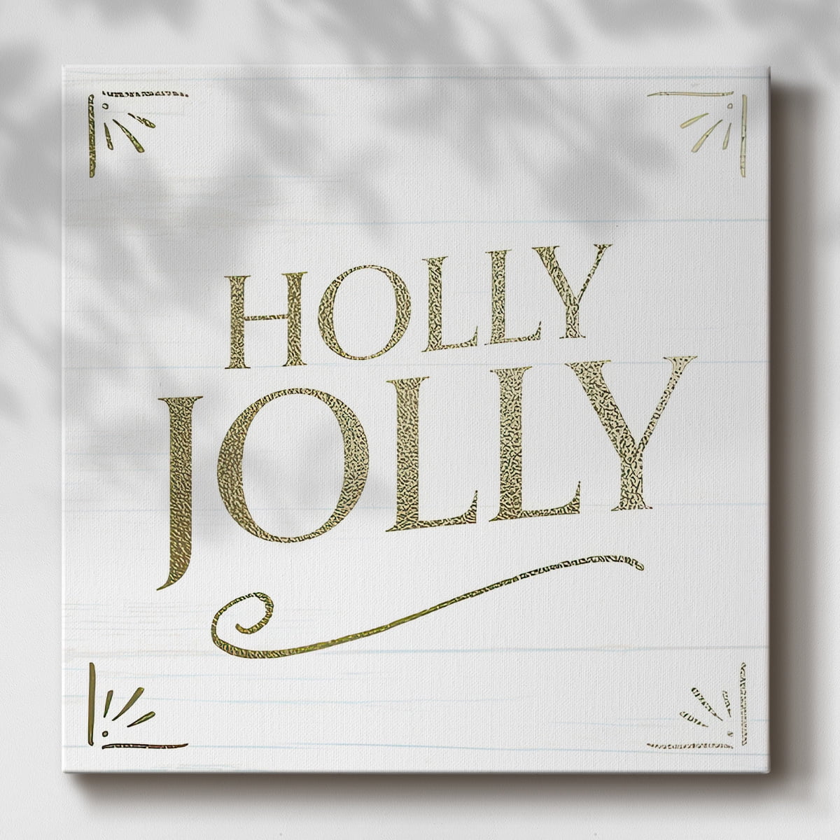 Golden Sentiments IV- Gallery Wrapped Canvas
