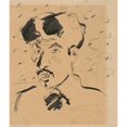 thumbnail image 2 of Cyprián Majerník 15x17 Black Ornate Wood Framed Double Matted Museum Art Print Titled - Self-Portrait (1932), 2 of 5
