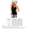thumbnail image 5 of Camisola con cuello en V envolvente para mujer, camiseta sin mangas con tirantes finos de Color liso elegante de verano, camiseta sin mangas para oficina, negro L, 5 of 5