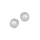 thumbnail image 1 of par de pendientes de perlas de cristal para banquetes de cumpleaños, joyería para damas ------Código de producto 60780, 1 of 4