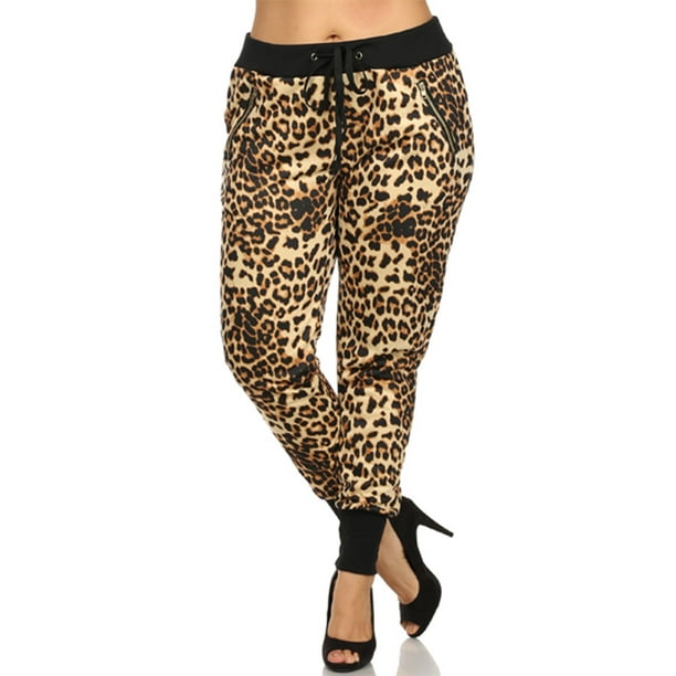 patterned jogger pants