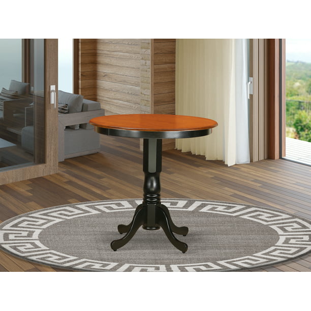 East West Furniture Jackson Pedestal 36, 36 Inch High Round Dining Table