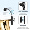 thumbnail image 3 of de Micrófono de Saxofón Inalámbrico UHF, Transmisor Receptor Inalámbrico, Plug And Play, para Trompeta, 3 of 10