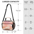 thumbnail image 3 of 6L Leakproof Lunch Tote with Thermal Lining Lunch Bag Picnic Cooler Bag Orange Sky with Clouds, 3 of 9