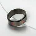 thumbnail image 3 of 8MM Lucky Dice Spinner Band Mens Titanium Steel Silver/Gold/Black Ring Size 6-12, 3 of 9