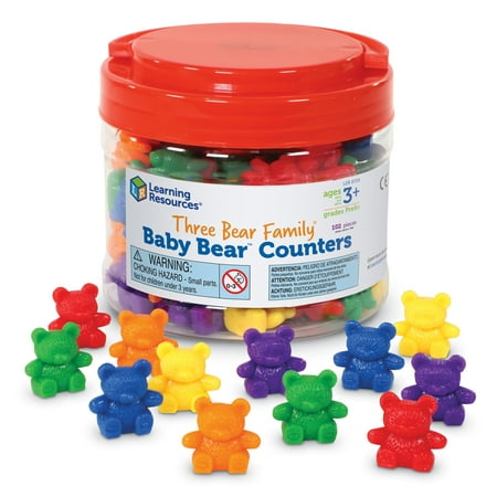 UPC 765023003826 product image for Learning Resources Baby Bear Counters  102 Pieces  6 Colors | upcitemdb.com