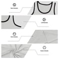 thumbnail image 5 of Clossjun Men's Tank Top Slim Fit Muscle Contrast Sleeveless Shirts Lightweight Breathable Blouses For Gym Workout Sports Light Gray L, 5 of 6